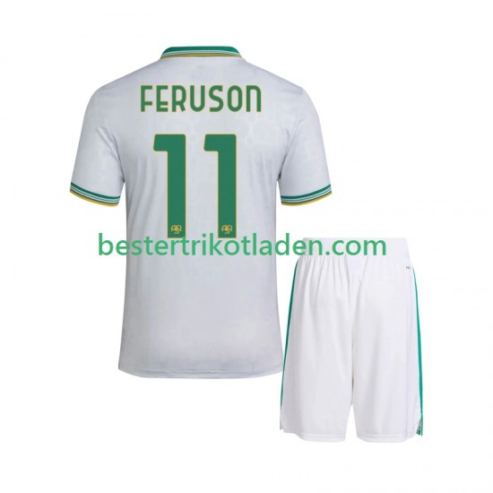 Fußballtrikot AS Rom Evan Ferguson 11 Ausweich Trikot 3rd 2025-2026 Kurzarm für Kinder