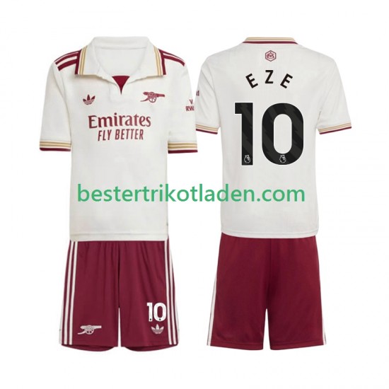 Fußballtrikot Arsenal Eberechi Eze 10 Ausweich Trikot 3rd 2025-2026 Kurzarm für Kinder