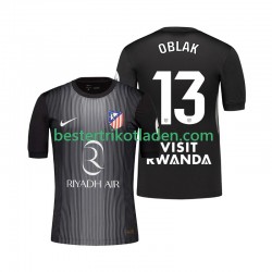 Fußballtrikot Atlético Madrid Jan Oblak 13 Torwart Auswärts Trikot Away 2025-2026 Kurzarm für Herren