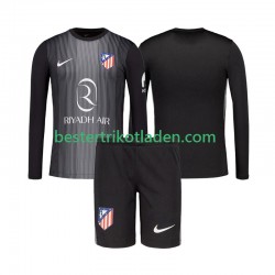 Fußballtrikot Atlético Madrid Torwart Auswärts Trikot Away 2025-2026 Langarm für Kinder