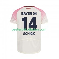 Fußballtrikot Bayer 04 Leverkusen Patrik Schick 14 Auswärts Trikot Away 2025-2026 Kurzarm für Herren