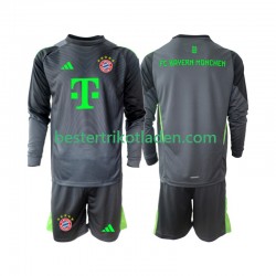 Fußballtrikot FC Bayern München Torwart Auswärts Trikot Away 2025-2026 Langarm für Kinder