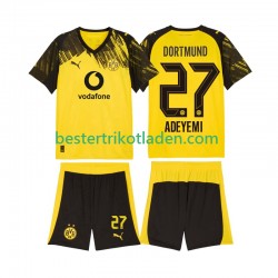 Fußballtrikot Borussia Dortmund Karim Adeyemi 27 Heim Trikot Home 2025-2026 Kurzarm für Kinder