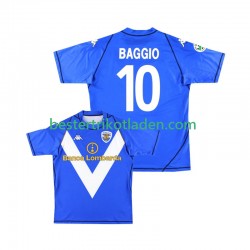 Fußballtrikot Brescia Calcio Baggio 10 2003 Retro Heim Trikot Home 2004 Kurzarm für Herren