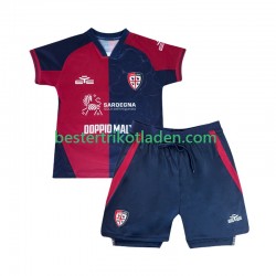 Fußballtrikot Cagliari Heim Trikot Home 2025-2026 Kurzarm für Kinder