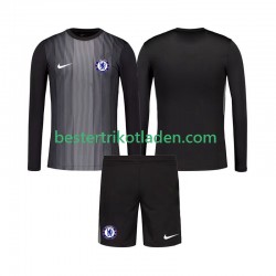 Fußballtrikot Chelsea Torwart Heim Trikot Home 2025-2026 Langarm für Kinder