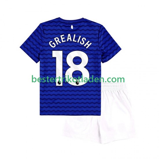Fußballtrikot Everton Jack Grealish 18 Heim Trikot Home 2025-2026 Kurzarm für Kinder