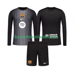 Fußballtrikot FC Barcelona Torwart Ausweich Trikot 3rd 2025-2026 Langarm für Kinder