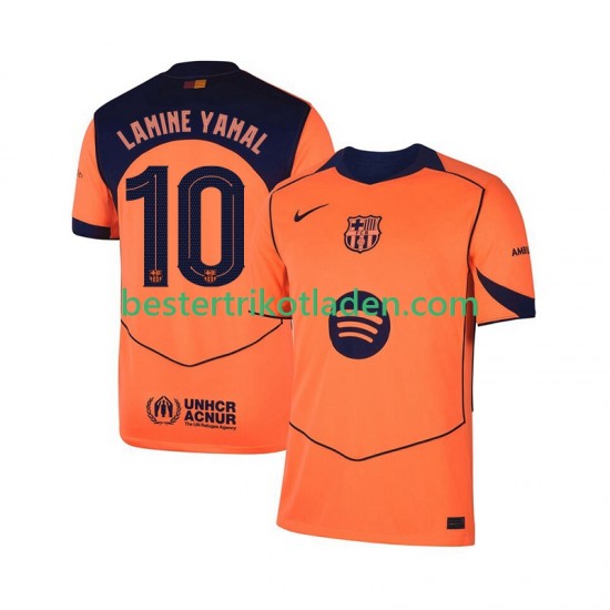 Fußballtrikot FC Barcelona Lamine Yamal 10 UCL Ausweich Trikot 3rd 2025-2026 Kurzarm für Herren
