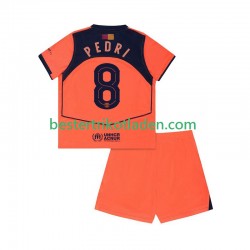 Fußballtrikot FC Barcelona Pedri 8 UCL Ausweich Trikot 3rd 2025-2026 Kurzarm für Kinder