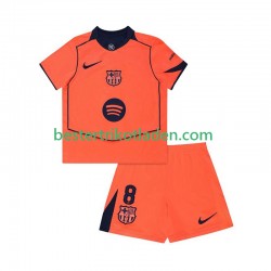 Fußballtrikot FC Barcelona Pedri 8 UCL Ausweich Trikot 3rd 2025-2026 Kurzarm für Kinder