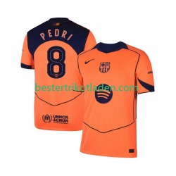 Fußballtrikot FC Barcelona Pedri 8 UCL Ausweich Trikot 3rd 2025-2026 Kurzarm für Herren