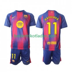 Fußballtrikot FC Barcelona Raphinha 11 Heim Trikot Home 2025-2026 Kurzarm für Kinder
