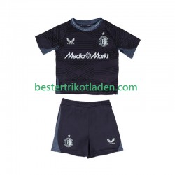 Fußballtrikot Feyenoord Rotterdam Auswärts Trikot Away 2025-2026 Kurzarm für Kinder