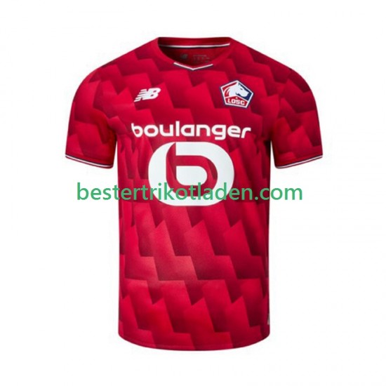 Fußballtrikot OSC Lille Heim Trikot Home 2025-2026 Kurzarm für Herren