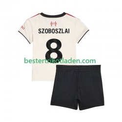 Fußballtrikot Liverpool Dominik Szoboszlai 8 Auswärts Trikot Away 2025-2026 Kurzarm für Kinder