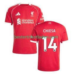 Fußballtrikot Liverpool Federico Chiesa 14 Heim Trikot Home 2025-2026 Kurzarm für Herren