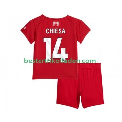 Fußballtrikot Liverpool Federico Chiesa 14 Heim Trikot Home 2025-2026 Kurzarm für Kinder