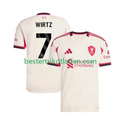 Fußballtrikot Liverpool Florian Wirtz 7 Auswärts Trikot Away 2025-2026 Kurzarm für Herren