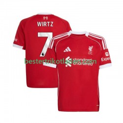 Fußballtrikot Liverpool Florian Wirtz 7 Heim Trikot Home 2025-2026 Kurzarm für Herren