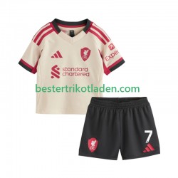 Fußballtrikot Liverpool Florian Wirtz 7 Auswärts Trikot Away 2025-2026 Kurzarm für Kinder