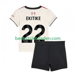 Fußballtrikot Liverpool Hugo Ekitike 22 Auswärts Trikot Away 2025-2026 Kurzarm für Kinder