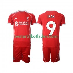 Fußballtrikot Liverpool ISAK 9 Heim Trikot Home 2025-2026 Kurzarm für Kinder