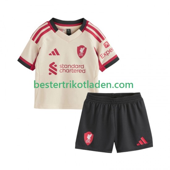 Fußballtrikot Liverpool Auswärts Trikot Away 2025-2026 Kurzarm für Kinder