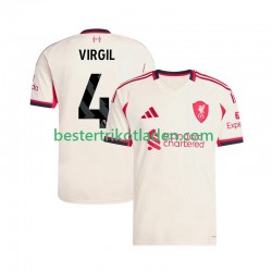 Fußballtrikot Liverpool Virgil van Dijk 4 Auswärts Trikot Away 2025-2026 Kurzarm für Herren