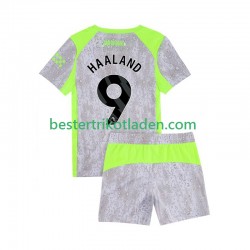 Fußballtrikot Manchester City Erling Haaland 9 Ausweich Trikot 3rd 2025-2026 Kurzarm für Herren für Kinder