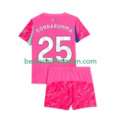 Fußballtrikot Manchester City Gianluigi Donnarumma 25 Torwart Auswärts Trikot Away 2025-2026 Kurzarm für Kinder