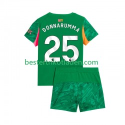 Fußballtrikot Manchester City Gianluigi Donnarumma 25 Torwart Heim Trikot Home 2025-2026 Kurzarm für Kinder
