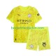 Fußballtrikot Manchester City Gianluigi Donnarumma 25 Torwart Ausweich Trikot 3rd 2025-2026 Kurzarm für Kinder