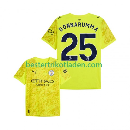 Fußballtrikot Manchester City Gianluigi Donnarumma 25 Torwart Ausweich Trikot 3rd 2025-2026 Kurzarm für Herren