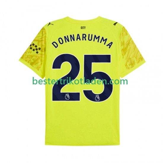 Fußballtrikot Manchester City Gianluigi Donnarumma 25 Torwart Ausweich Trikot 3rd 2025-2026 Kurzarm für Herren