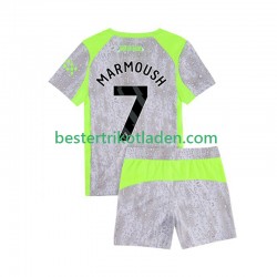 Fußballtrikot Manchester City Omar Marmoush 7 Ausweich Trikot 3rd 2025-2026 Kurzarm für Kinder