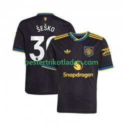Fußballtrikot Manchester United Benjamin Sesko 30 Ausweich Trikot 3rd 2025-2026 Kurzarm für Herren