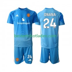 Fußballtrikot Manchester United Andre Onana 24 Torwart Heim Trikot Home 2025-2026 Kurzarm für Kinder
