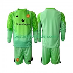 Fußballtrikot Manchester United Torwart Viertes trikot 2025-2026 Langarm für Kinder