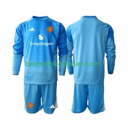 Fußballtrikot Manchester United Torwart Heim Trikot Home 2025-2026 Langarm für Kinder