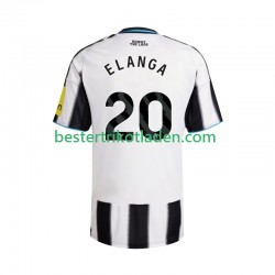 Fußballtrikot Newcastle United Elanga 20 Heim Trikot Home 2025-2026 Kurzarm für Herren