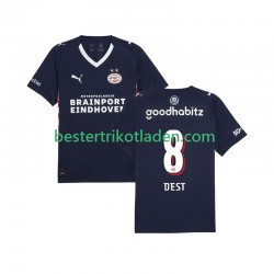 Fußballtrikot PSV Eindhoven Sergino Dest 8 Auswärts Trikot Away 2025-2026 Kurzarm für Herren