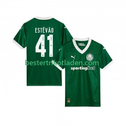 Fußballtrikot Palmeiras Estevao 41 Heim Trikot Home 2025-2026 Kurzarm für Herren
