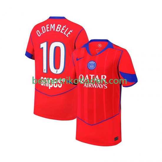 Fußballtrikot Paris Saint-Germain Ousmane Dembele 10 Ausweich Trikot 3rd 2025-2026 Kurzarm für Herren