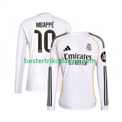 Fußballtrikot Real Madrid Mbappé Kylian 10 Heim Trikot Home 2025-2026 Langarm für Herren