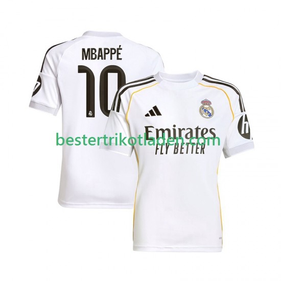 Fußballtrikot Real Madrid Mbappé Kylian 10 Heim Trikot Home 2025-2026 Kurzarm für Herren