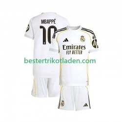 Fußballtrikot Real Madrid Mbappé Kylian 10 Heim Trikot Home 2025-2026 Kurzarm für Kinder