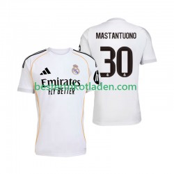 Fußballtrikot Real Madrid Mastantuono 30 Heim Trikot Home 2025-2026 Kurzarm für Herren