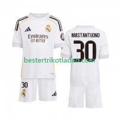 Fußballtrikot Real Madrid Mastantuono 30 Heim Trikot Home 2025-2026 Kurzarm für Kinder