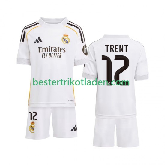 Fußballtrikot Real Madrid Trent Alexander-Arnold 12 Heim Trikot Home 2025-2026 Kurzarm für Kinder